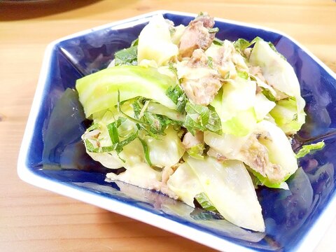 さば缶で！キャベツと鯖の味噌和え